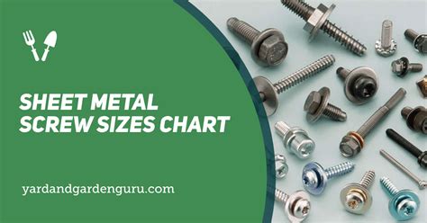 sheet metal screw types|size of sheet metal screws.